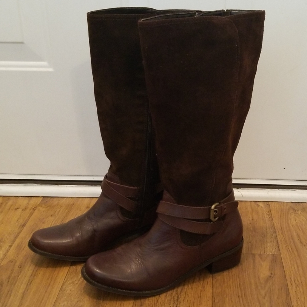 St John's Bay Brown Leather Boots